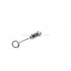Switchblade Scissors with Keychain (Black)